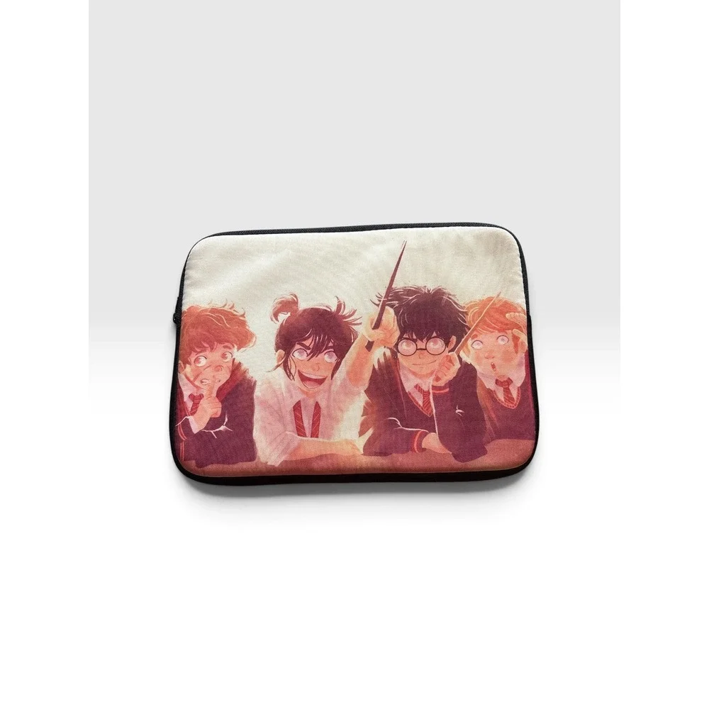 Anime Style Harry Potter Padded Laptop Tablet Sleeve Case 12x9 Magic Fan Art